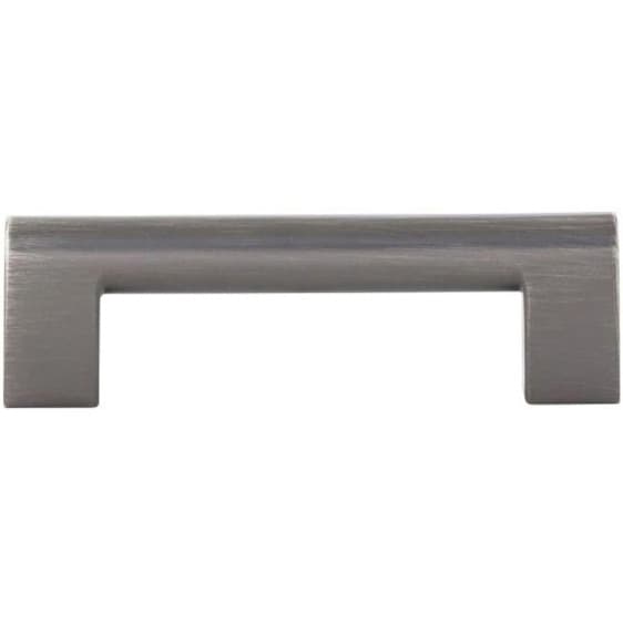 Top Knobs Round Rail 3-3/4" (96 mm) Center to Center Slate Pull, 438-SL