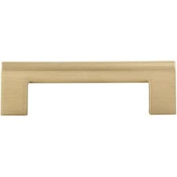 Top Knobs Round Rail Series 3-3/4" (96 mm) Center to Center Warm Brass Pull, - 438-WB