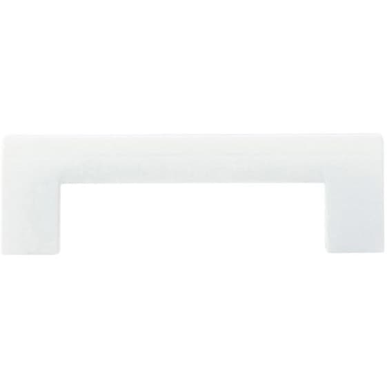 Top Knobs Round Rail 3-3/4" (96 mm) Center to Center High White Gloss Pull, 438-WG