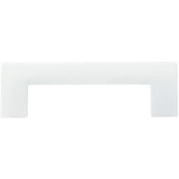 Top Knobs Round Rail 3-3/4" (96 mm) Center to Center High White Gloss Pull, 438-WG