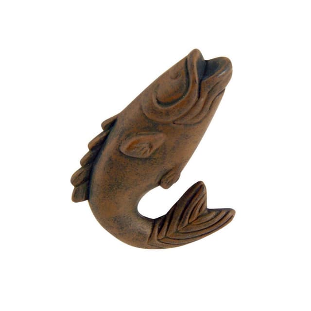 Top Knobs Nautical/Ocean Series 2-1/4 in (57 mm) L x 1-3/4 in (44 mm) W Rust Knob, - 2204-R