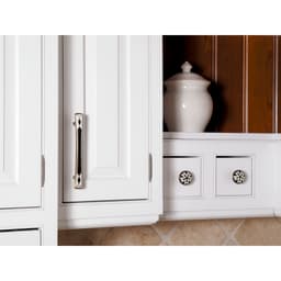 Top Knobs Canterbury Series 5-1/16" (128 mm) Center to Center Black/White Pull, - 3188-B-W