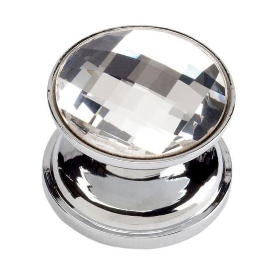 Top Knobs Crystal Series 7/8" (22 mm) Diameter Polished ChromeKnob, - 3197-CH