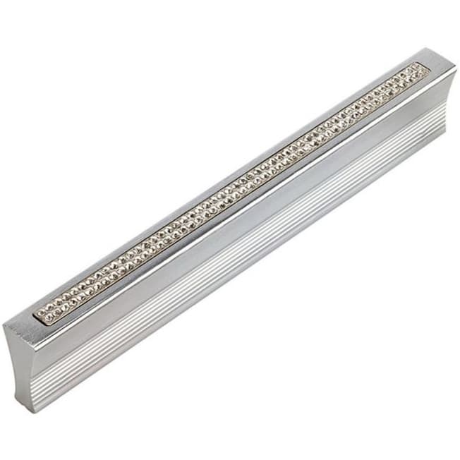 Top Knobs Crystal 3-3/4" (95 mm) Center to Center Matte Chrome Pull, 3200-MC