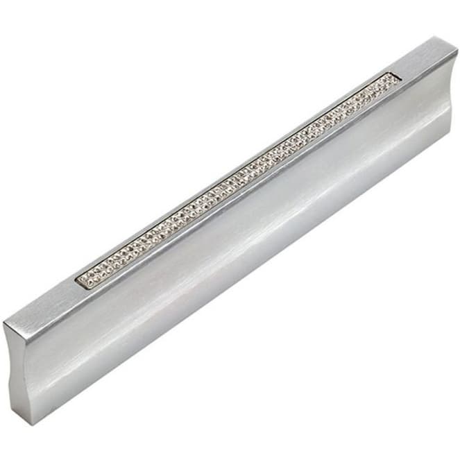 Top Knobs Crystal 5-1/16" (128 mm) Center to Center Matte Chrome Pull, 3202-MC