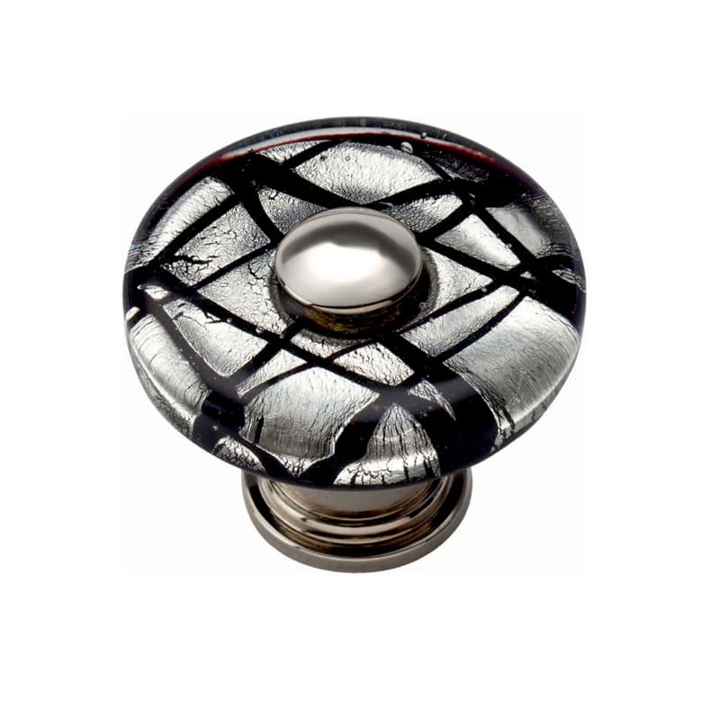 Top Knobs Dream Glass 1-1/2" (38 mm) Diameter Polished ChromeKnob, 3208-CH