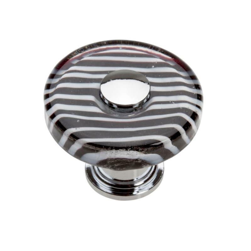 Top Knobs Dream Glass 1-1/2" (38 mm) Diameter Polished ChromeKnob, 3224-CH