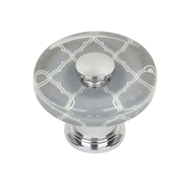 Top Knobs Dream Glass 1-1/2" (38 mm) Diameter Polished ChromeKnob, 3233-CH