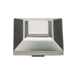 Top Knobs Trocadero Series 1-1/2 in (38 mm) L x 1-1/2 in (38 mm) W Brushed Nickel Knob, - 4002-BRN