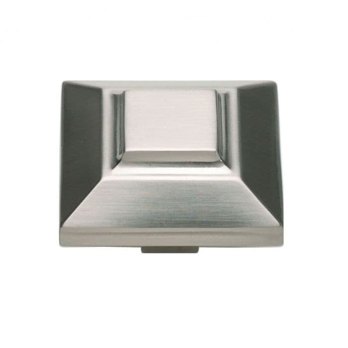 Top Knobs Trocadero 1-1/2" (38 mm) L x 1-1/2" (38 mm) W Brushed Nickel Knob, 4002-BRN