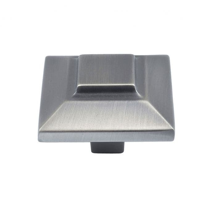 Top Knobs Trocadero Series 1-1/2 in (38 mm) L x 1-1/2 in (38 mm) W Pewter Knob, - 4002-P