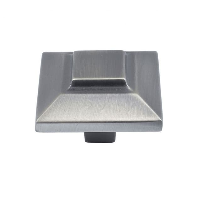 Top Knobs Trocadero Series 1-1/2 in (38 mm) L x 1-1/2 in (38 mm) W Pewter Knob, - 4002-P