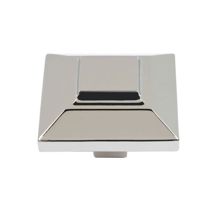 Top Knobs Trocadero Series 1-1/2 in (38 mm) L x 1-1/2 in (38 mm) W Polished Nickel Knob, - 4002-PN