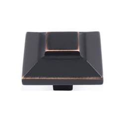 Top Knobs Trocadero Series 1-1/2 in (38 mm) L x 1-1/2 in (38 mm) W Venetian Bronze Knob, - 4002-VB