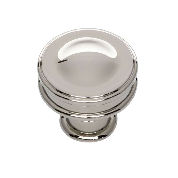 Top Knobs Oskar Series 1-1/4" (32 mm) Diameter Polished NickelKnob, - A100-PN