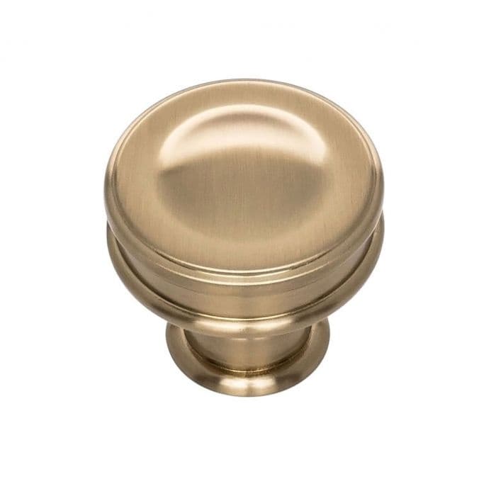 Top Knobs Oskar 1-1/4" (32 mm) Diameter Warm BrassKnob, A100-WB