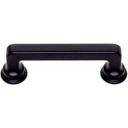 Top Knobs Oskar Series 3" (76 mm) Center to Center Matte Black Pull, - A101-BL