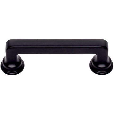 Top Knobs Oskar Series 3" (76 mm) Center to Center Matte Black Pull, - A101-BL