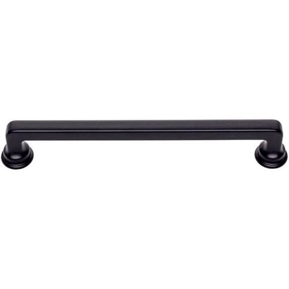 Top Knobs Oskar 6-5/16" (160 mm) Center to Center Matte Black Pull, A104-BL