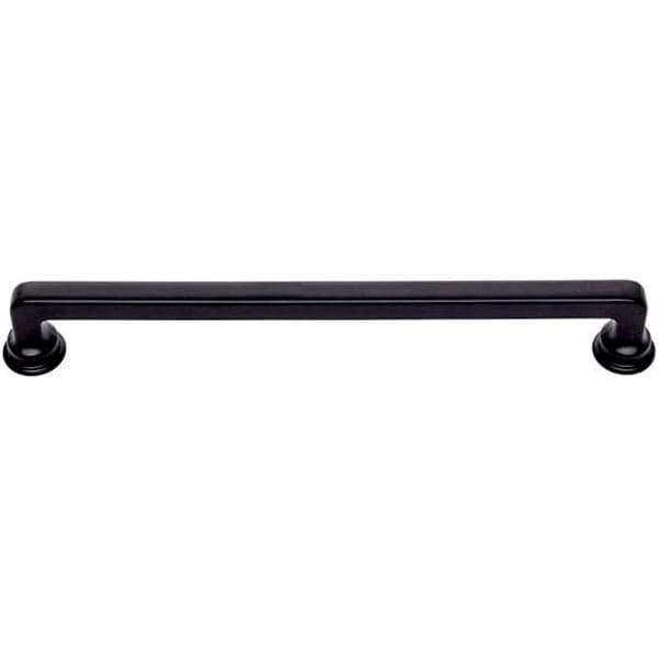 Top Knobs Oskar Series 7-9/16" (192 mm) Center to Center Matte Black Pull, - A105-BL