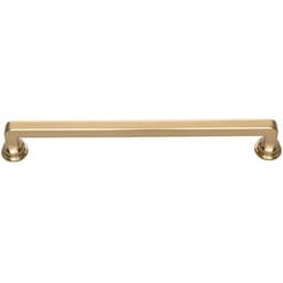 Top Knobs Oskar Series 7-9/16" (192 mm) Center to Center Warm Brass Pull, - A105-WB