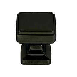 Top Knobs Kate Series 1-1/8 in (29 mm) L x 1-1/8 in (29 mm) W Matte Black Knob, - A200-BL