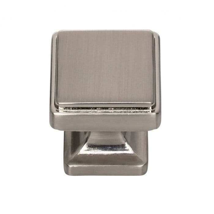 Top Knobs Kate Series 1-1/8 in (28.5 mm) L x 1-1/8 in (29 mm) W Brushed Nickel Knob, - A200-BRN