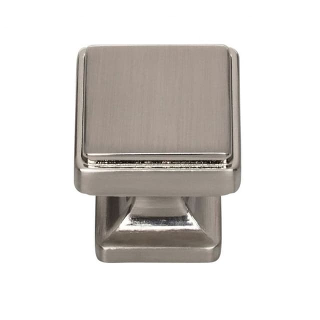 Top Knobs Kate Series 1-1/8 in (28.5 mm) L x 1-1/8 in (29 mm) W Brushed Nickel Knob, - A200-BRN