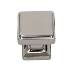 Top Knobs Kate Series 1-1/8 in (28.5 mm) L x 1-1/8 in (29 mm) W Polished Nickel Knob, - A200-PN