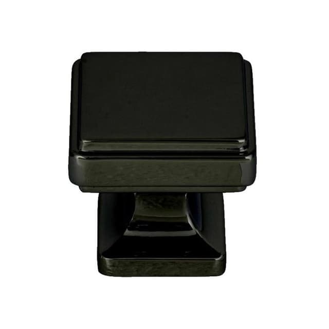 Top Knobs Kate Series 1-1/4 in (32 mm) L x 1-1/4 in (32 mm) W Matte Black Knob, - A201-BL