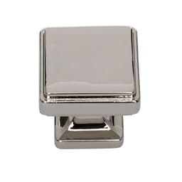 Top Knobs Kate Series 1-1/4 in (32 mm) L x 1-1/4 in (32 mm) W Polished Nickel Knob, - A201-PN