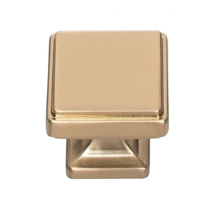 Top Knobs Kate Series 1-1/4 in (32 mm) L x 1-1/4 in (32 mm) W Warm Brass Knob, - A201-WB