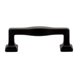 Top Knobs Kate Series 3" (76 mm) Center to Center Matte Black Pull, - A202-BL