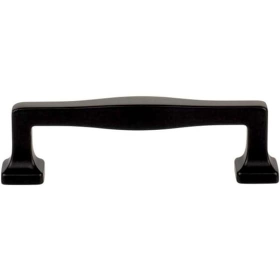 Top Knobs Kate Series 3-3/4" (96 mm) Center to Center Matte Black Pull, - A203-BL