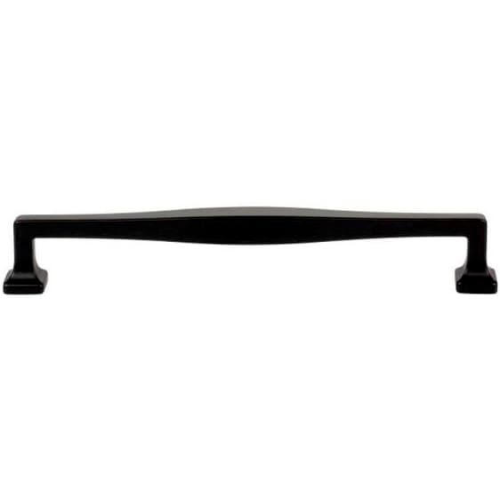 Top Knobs Kate Series 7-9/16" (192 mm) Center to Center Matte Black Pull, - A206-BL