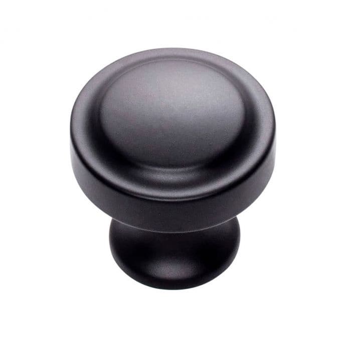 Top Knobs Bradbury Series 1-1/4" (32 mm) Diameter Matte BlackKnob, - A300-BL