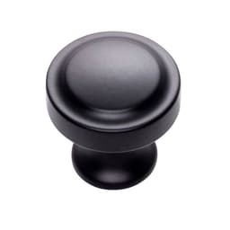 Top Knobs Bradbury Series 1-1/4" (32 mm) Diameter Matte BlackKnob, - A300-BL