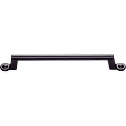 Top Knobs Bradbury Series 6-5/16" (160 mm) Center to Center Matte Black Pull, - A304-BL