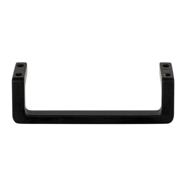 Top Knobs Logan 3-3/4" (95 mm) Center to Center Matte Black Pull, A401-BL