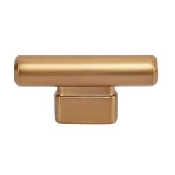 Top Knobs Holloway Series 2-1/2 in (64 mm) L x 1/2 in (13 mm) W Warm Brass Knob, - A511-WB