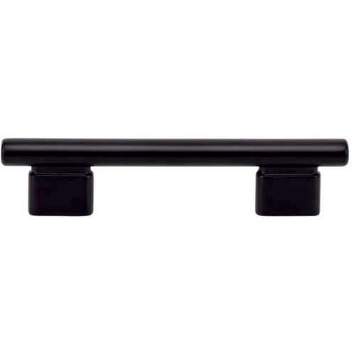 Top Knobs Holloway Series 3-3/4" (96 mm) Center to Center Matte Black Pull, - A512-BL