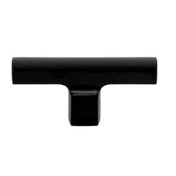 Top Knobs Holloway Series 2-3/4 in (70 mm) L x 1/2 in (13 mm) W Matte Black Knob, - A521-BL
