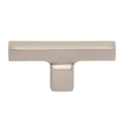 Top Knobs Holloway Series 2-3/4 in (70 mm) L x 1/2 in (13 mm) W Brushed Nickel Knob, - A521-BRN