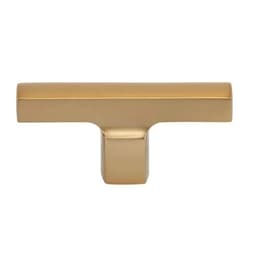 Top Knobs Holloway Series 2-3/4 in (70 mm) L x 1/2 in (13 mm) W Warm Brass Knob, - A521-WB