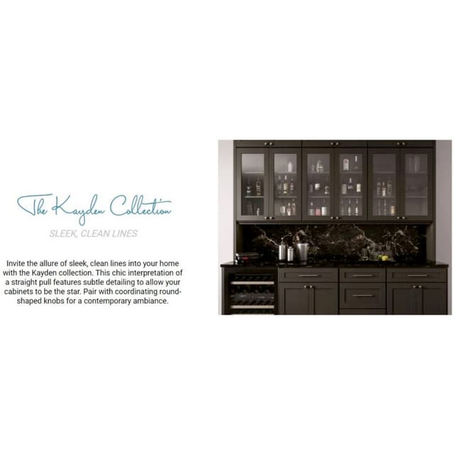 Top Knobs Kayden Series 3-3/4" (96 mm) Center to Center Slate Pull, - A532-SL