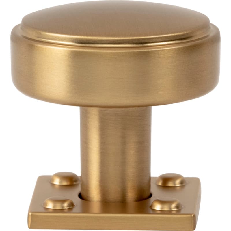 Top Knobs Benning Series 1-1/4" (32 mm) Diameter Warm BrassKnob, A540-WB
