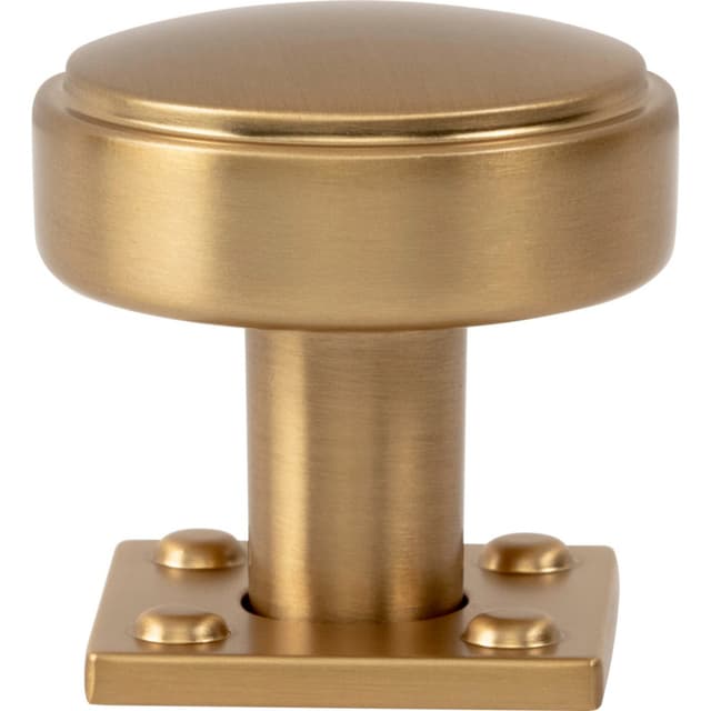 Top Knobs Benning Series 1-1/4" (32 mm) Diameter Warm BrassKnob, A540-WB