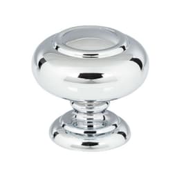 Top Knobs Victoria Series 1-1/4" (32 mm) Diameter Polished ChromeKnob, - A610-CH