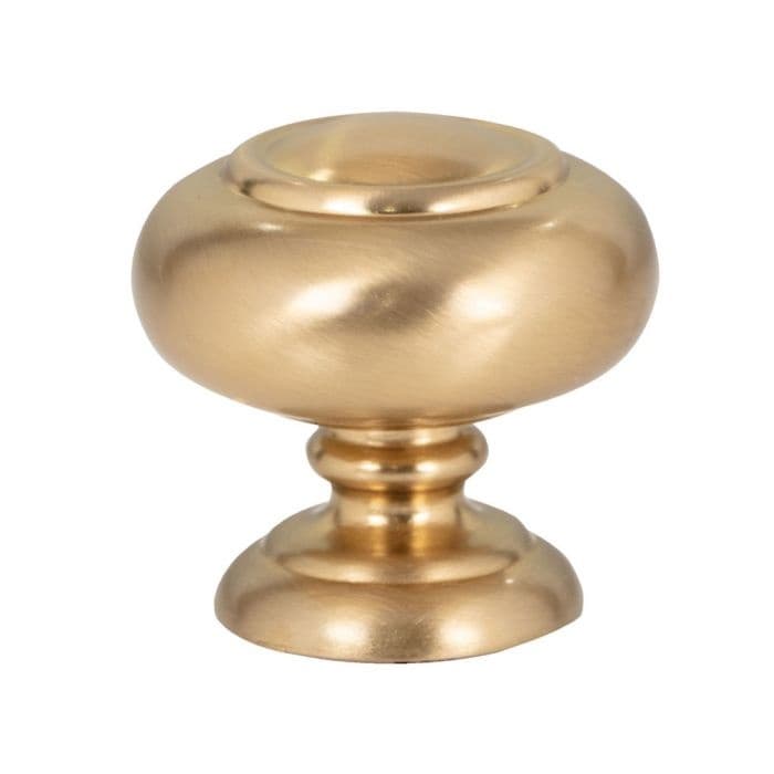 Top Knobs Victoria Series 1-1/4" (32 mm) Diameter Warm BrassKnob, - A610-WB