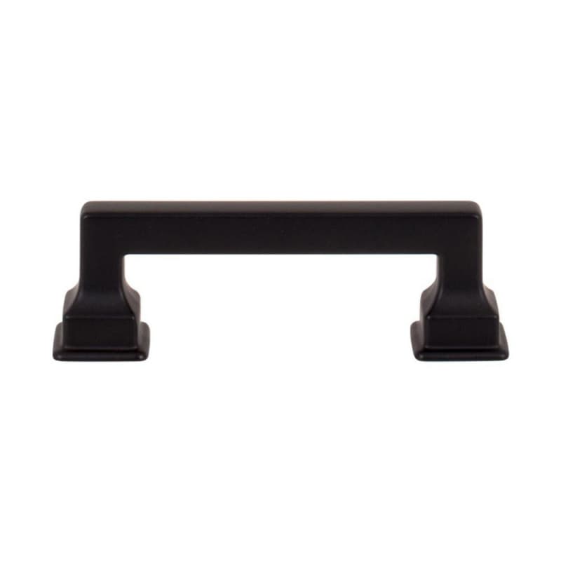 Top Knobs Erika Series 3" (76 mm) Center to Center Matte Black Pull, - A621-BL